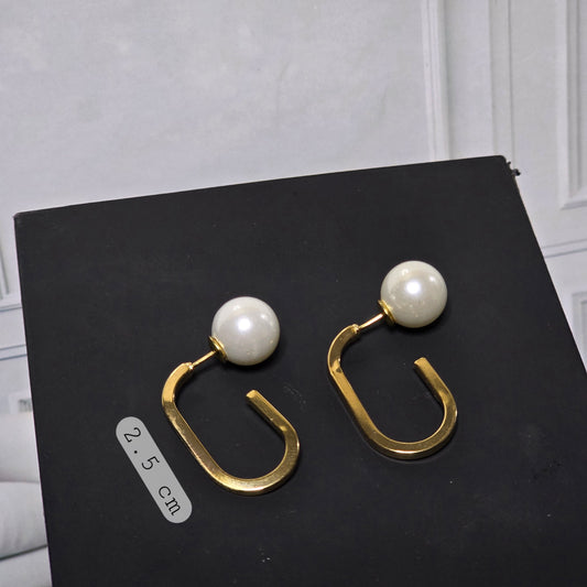 Arete Chunky de perlas