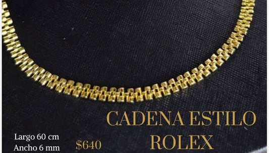 Cadena tipo Rolex