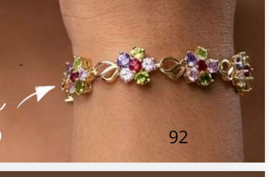 Pulsera flor colores