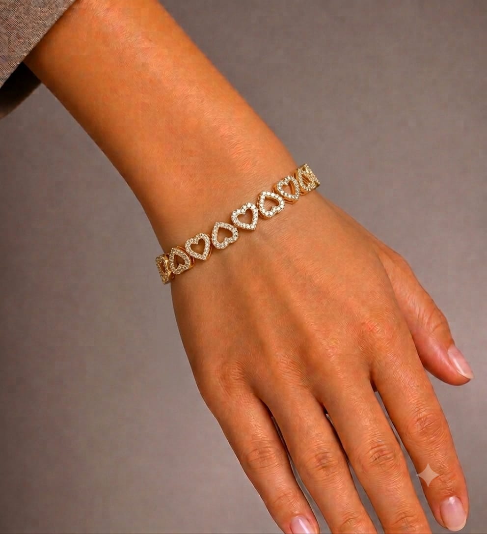 Pulsera corazones
