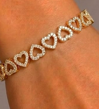 Pulsera corazones