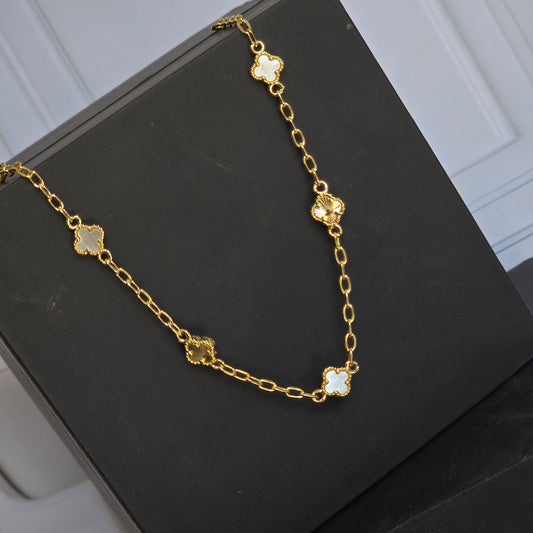 Pulsera Van Cleef White