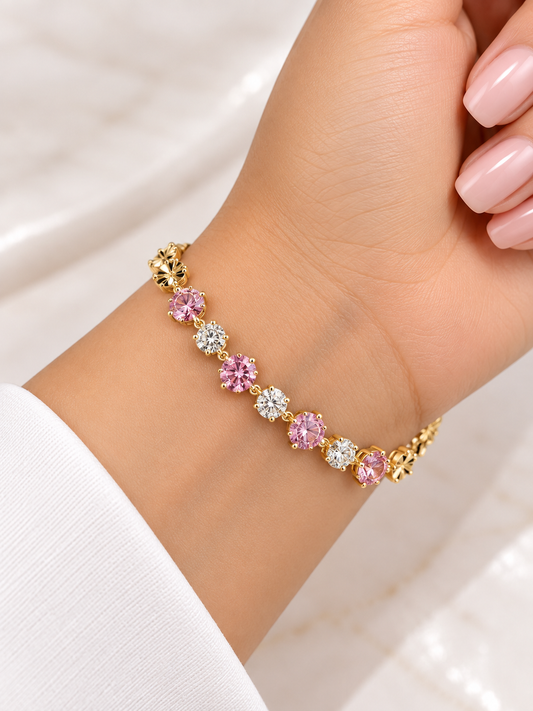 Pulsera Zirconia Pink