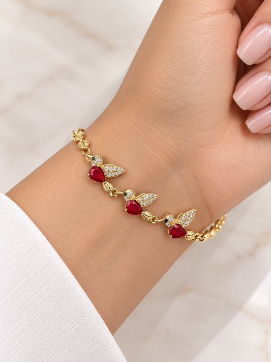Pulsera Colibri rojo