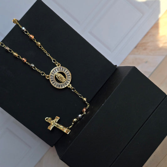 Rosario Virgen Gold