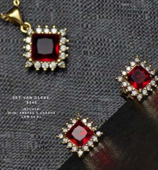 Set cuadro rojo 1