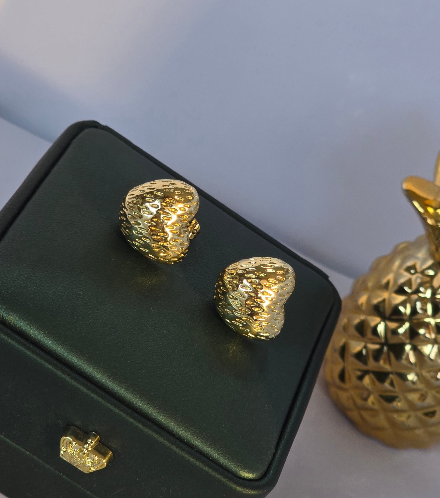 Arete chunky Corazon inflado