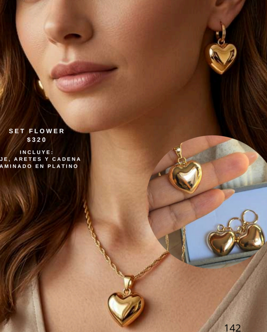 Set corazón grande